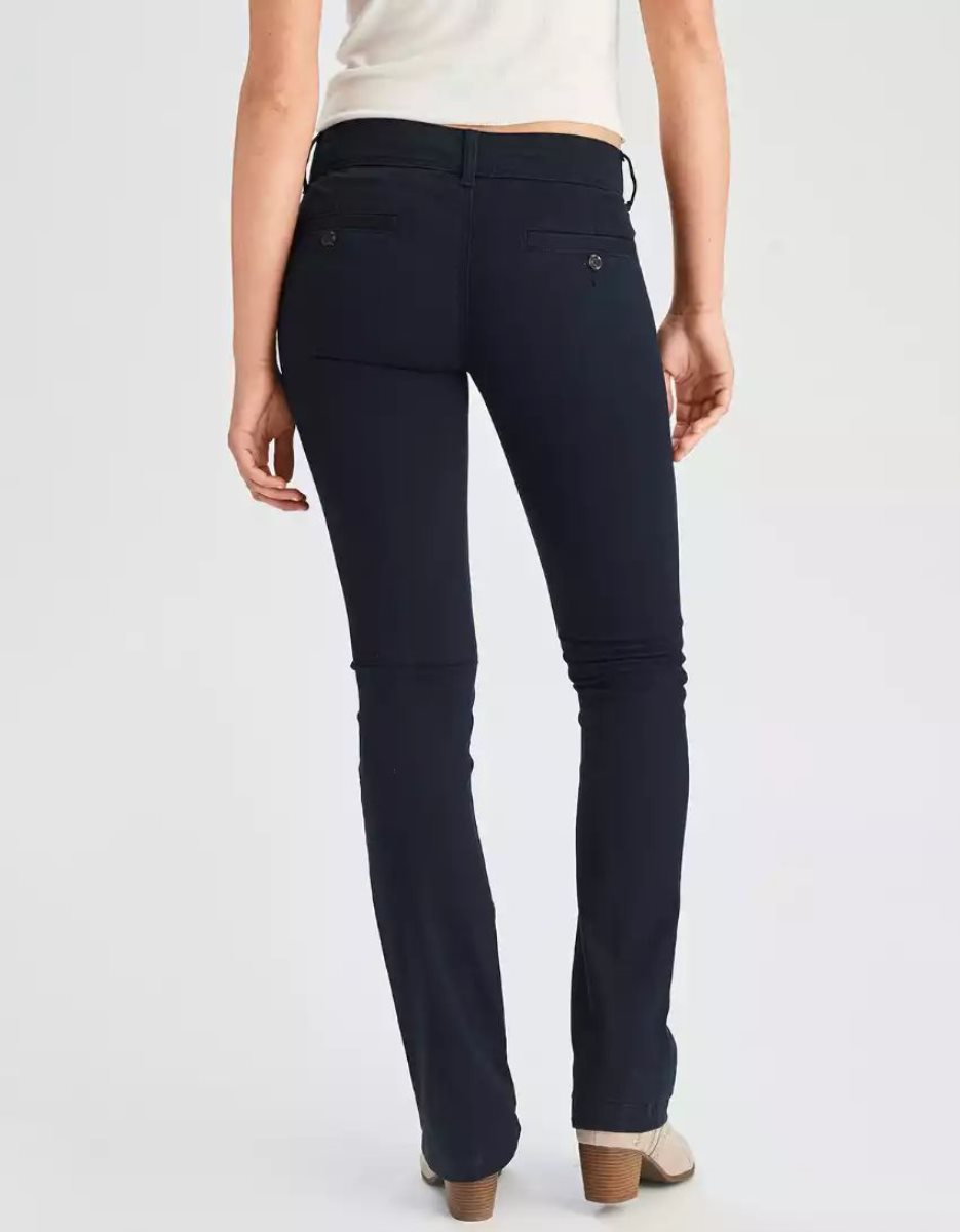 Pantalon American Eagle AE Denim X Kick Bootcut Bleu Marine Femme | MGG-25381199